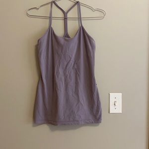lululemon y back dusty lavender tank